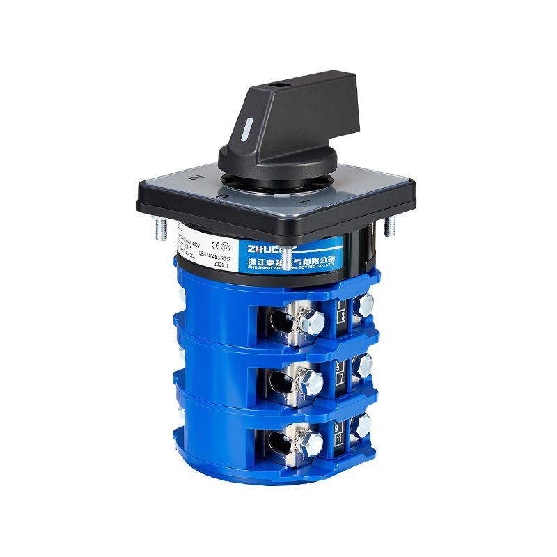 ZHUCO SZW26-125/D303.3 1-0-2 Interruptor de cambio de tres posiciones y tres secciones