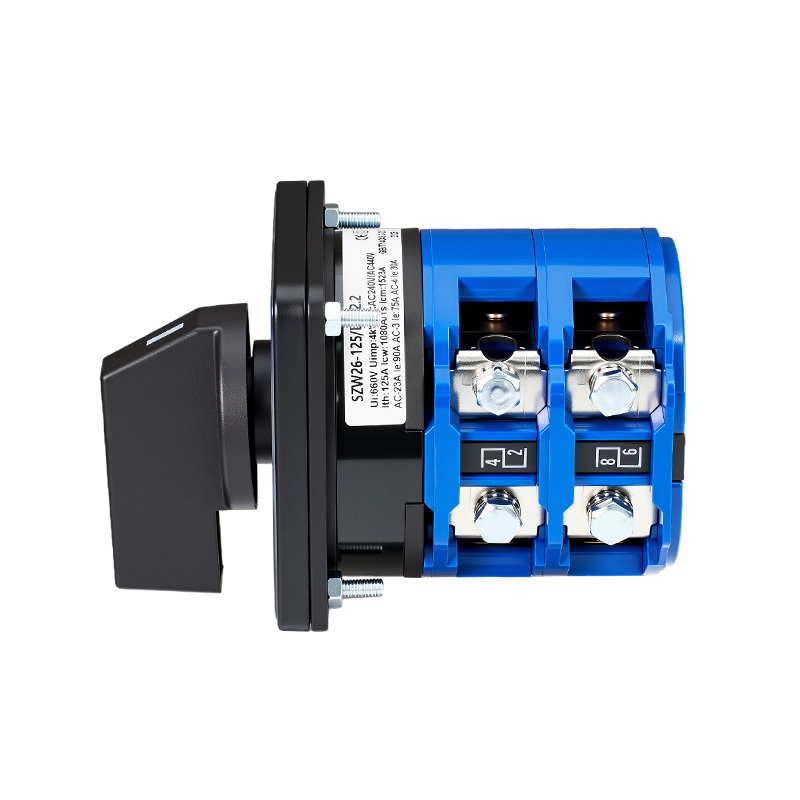 ZHUCO SZW26-125/D202.2 1-0-2 Interruptor de cambio de tres posiciones y dos secciones