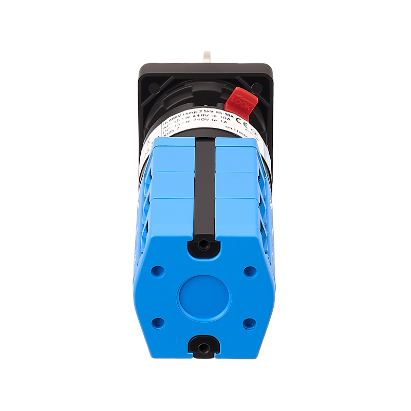 ZHUCO SZW26X-10C/D303.3Y 1-0-2 Interruptor de cambio de montaje de un solo orificio con bloqueo compacto de tres posiciones y tres secciones