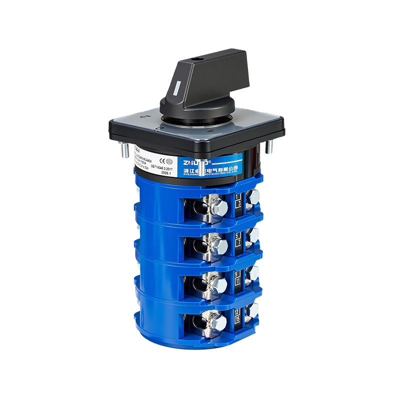 ZHUCO SZW26-125/D404.4 1-0-2 Interruptor de cambio de alta corriente de cuatro secciones y tres posiciones