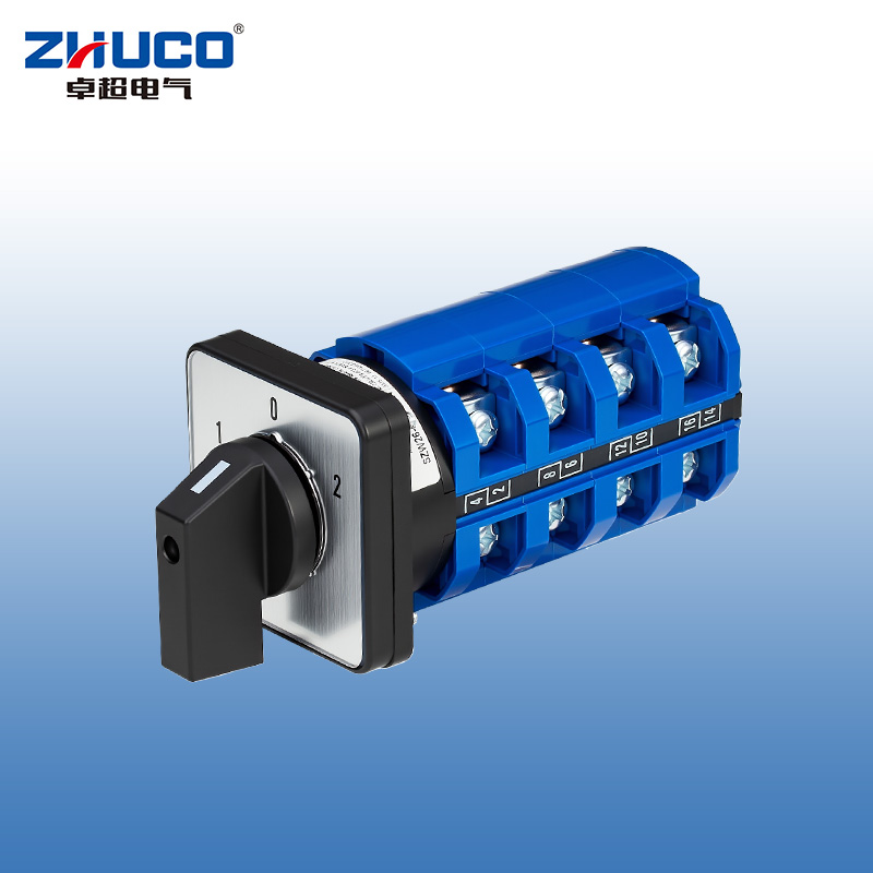 ZHUCO SZW26-63/D404.4 1-0-2 Interruptor de cambio de cuatro polos y tres posiciones