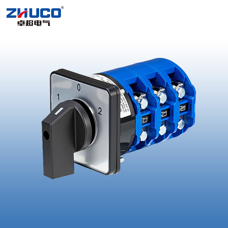 ZHUCO SZW26-125/D303.3 1-0-2 Interruptor de cambio de tres posiciones y tres secciones