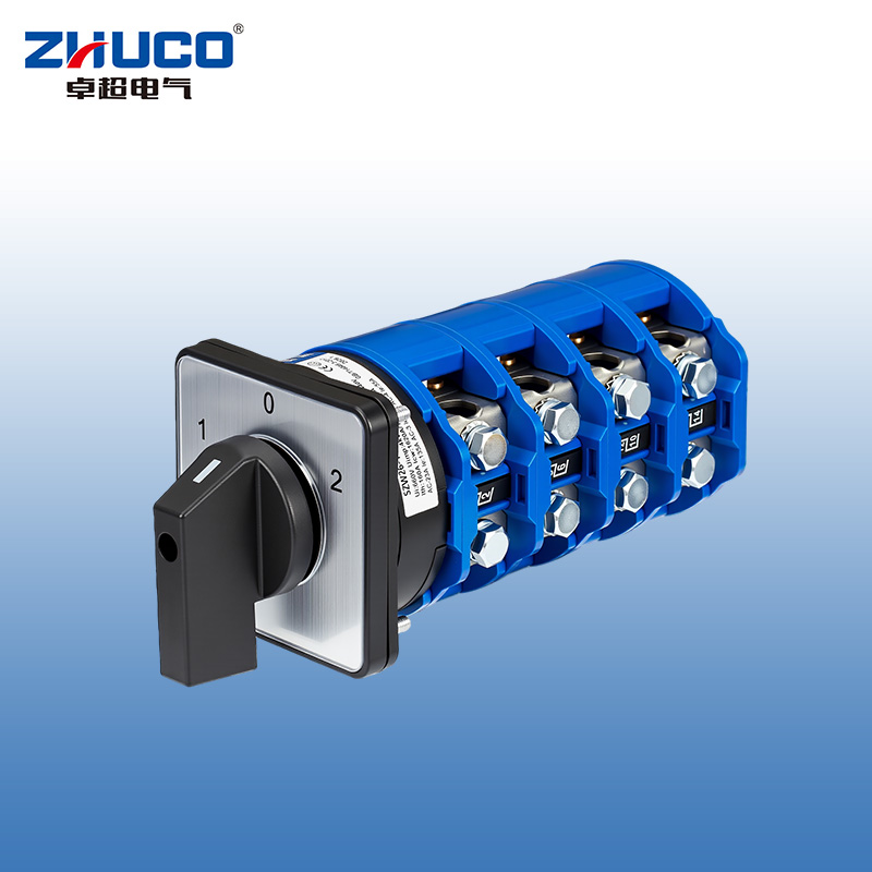 ZHUCO SZW26-160/D404.4 1-0-2 Interruptor de cambio de alta corriente de cuatro secciones y tres posiciones
