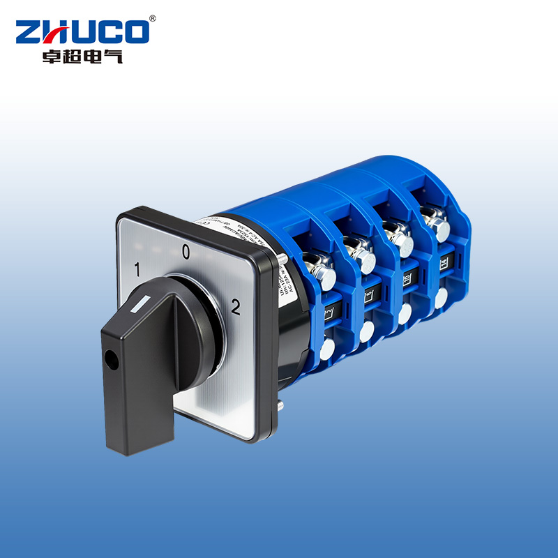 ZHUCO SZW26-125/D404.4 1-0-2 Interruptor de cambio de alta corriente de cuatro secciones y tres posiciones