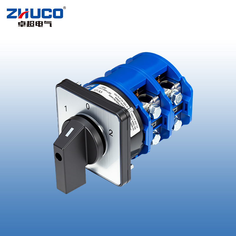 ZHUCO SZW26-160/D202.2 1-0-2 Interruptor de cambio de alta corriente de dos secciones y tres posiciones