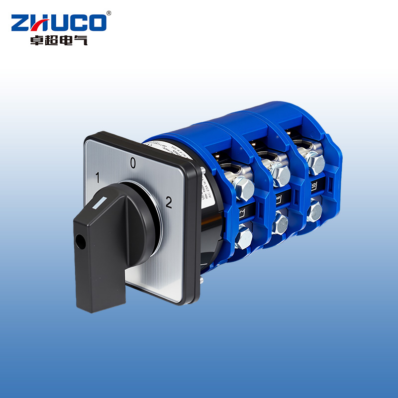 ZHUCO SZW26-160/D303.3 1-0-2 Interruptor de cambio de alta corriente de tres posiciones y tres secciones