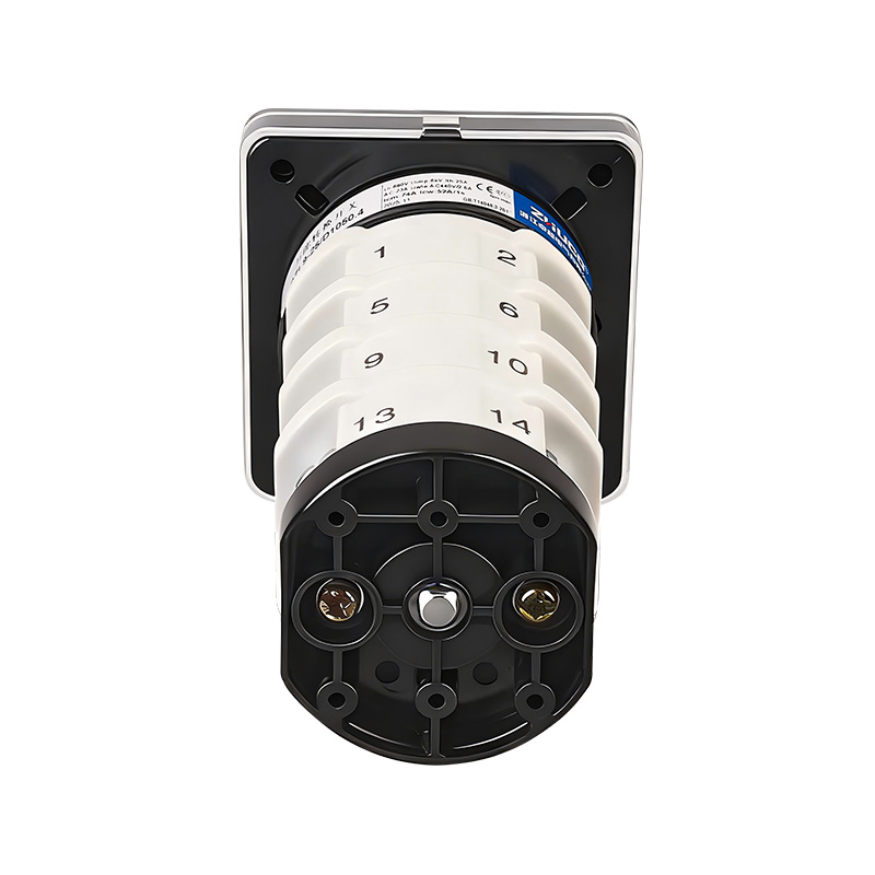 Interruptor selector 102 de tres posiciones y cuatro polos ZHUCO SZL9-25/D1050.4 25A/4P