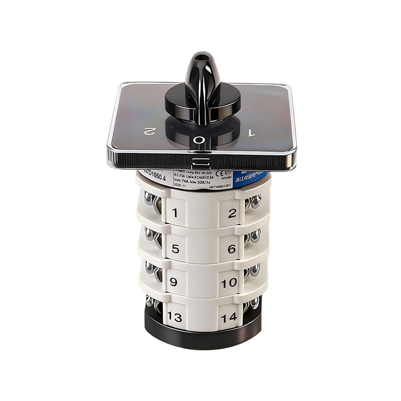 Interruptor de cambio ZHUCO SZL9-32/D1050.4 32A/4P de cuatro polos y tres posiciones 102