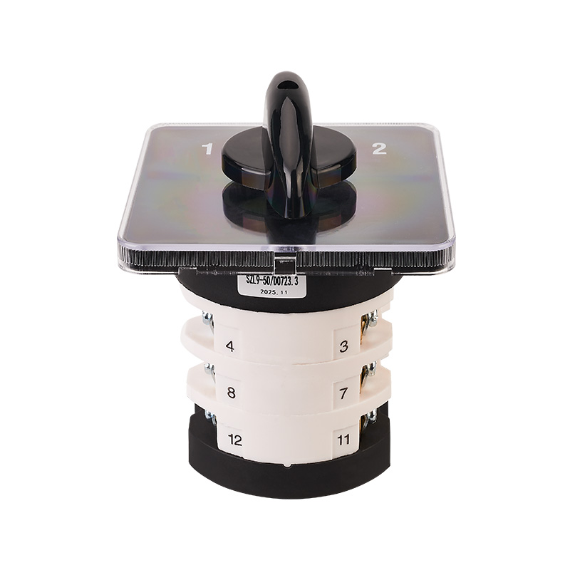 Interruptor de cambio ZHUCO SZL9-50/D0723.3 50A/3P de tres polos y tres posiciones 102