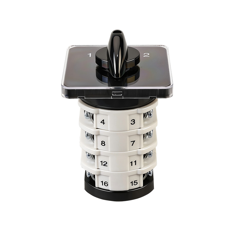 Interruptor selector 102 de tres posiciones y cuatro polos ZHUCO SZL9-25/D1050.4 25A/4P