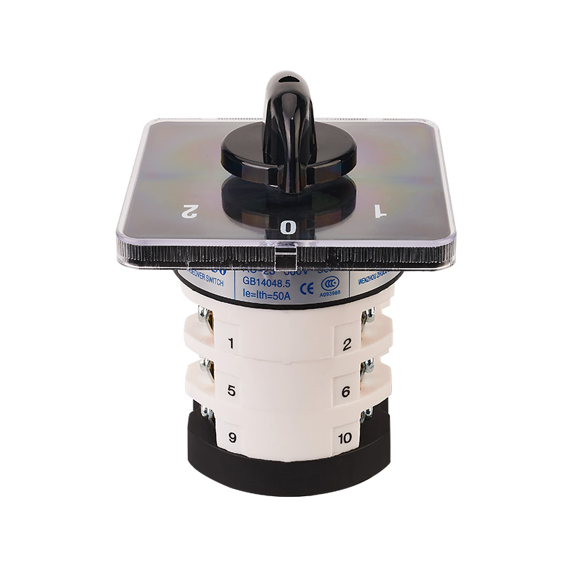 Interruptor de cambio ZHUCO SZL9-50/D0723.3 50A/3P de tres polos y tres posiciones 102